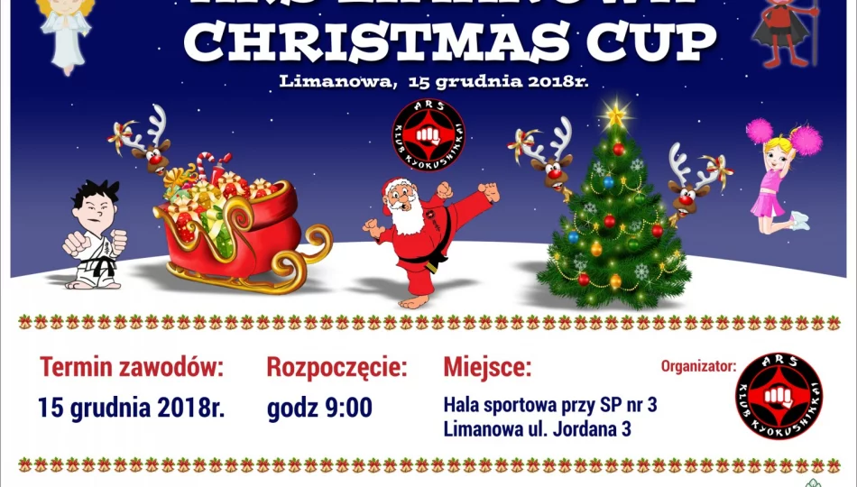 Mikołajkowy Turniej Karate Kyokushin i Cheerleaders „ARS Limanowa Christmas Cup” - zdjęcie 1