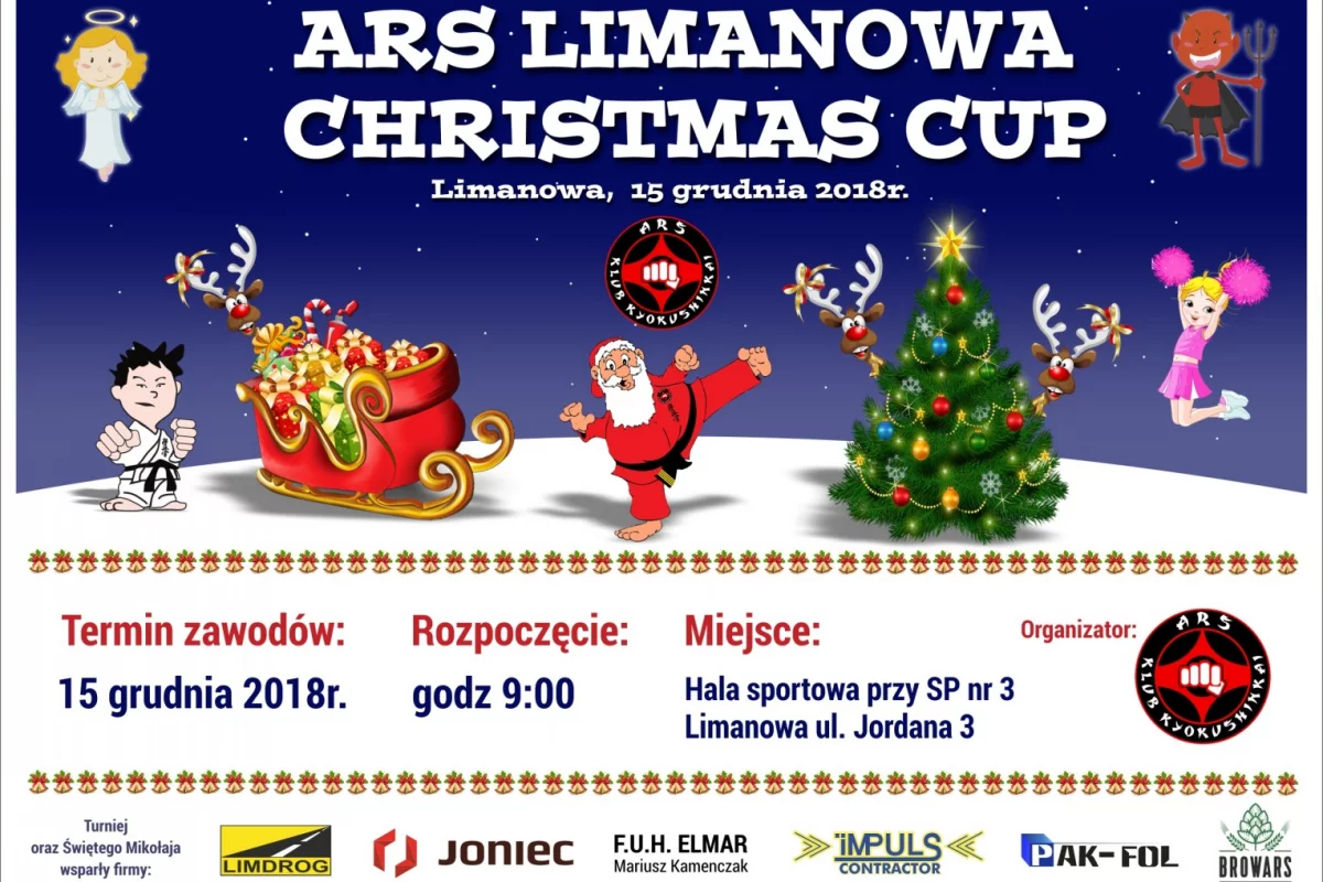 Mikołajkowy Turniej Karate Kyokushin i Cheerleaders „ARS Limanowa Christmas Cup”