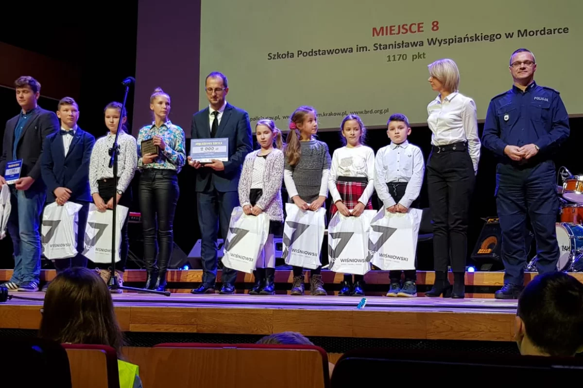 Szkoła w Mordarce nagrodzona w konkursie „ODBLASKOWA SZKOŁA” 