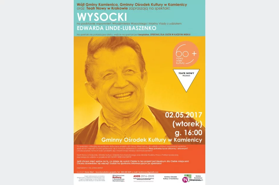 Linde-Lubaszenko jako Wysocki wystąpi w GOK - zdjęcie 2
