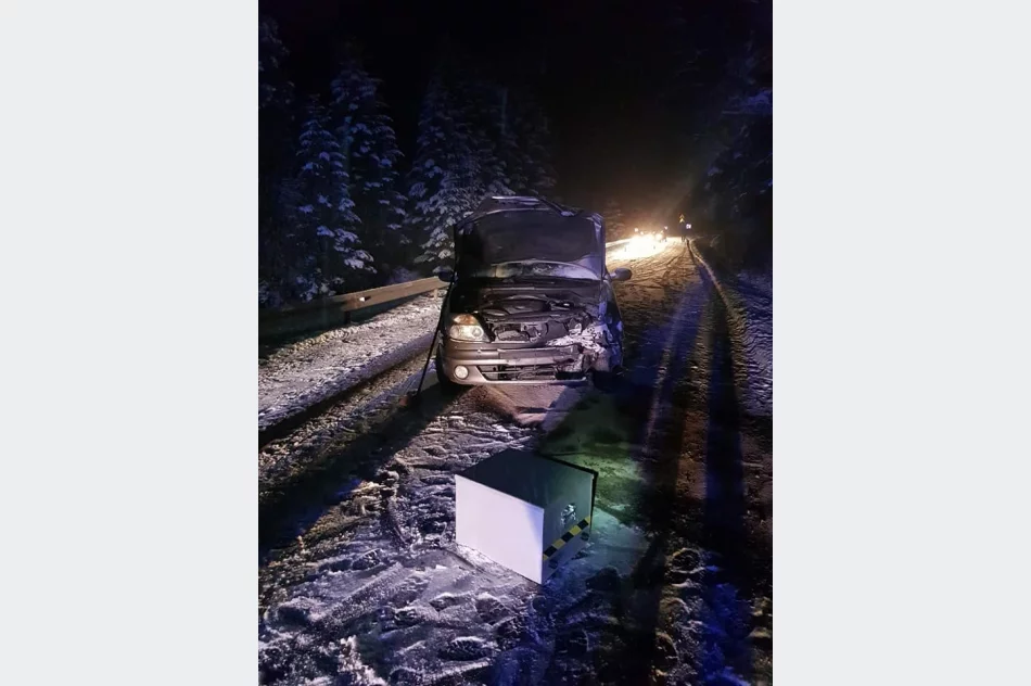 Czołowe zderzenie - dwie osoby w szpitalu - zdjęcie 4