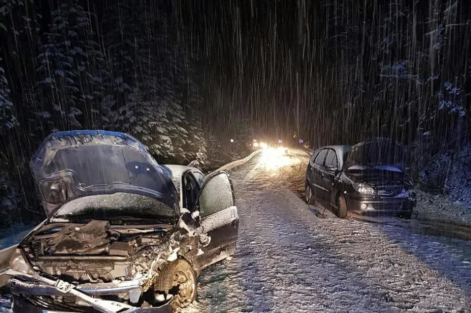 Czołowe zderzenie - dwie osoby w szpitalu - zdjęcie 5