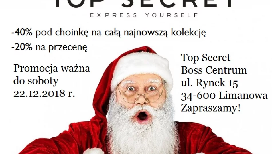 Promocje świąteczne w Top Secret. Zakupy z rabatem - 40% - zdjęcie 1