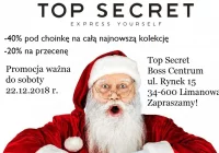 Promocje świąteczne w Top Secret. Zakupy z rabatem - 40% - zdjęcie główne