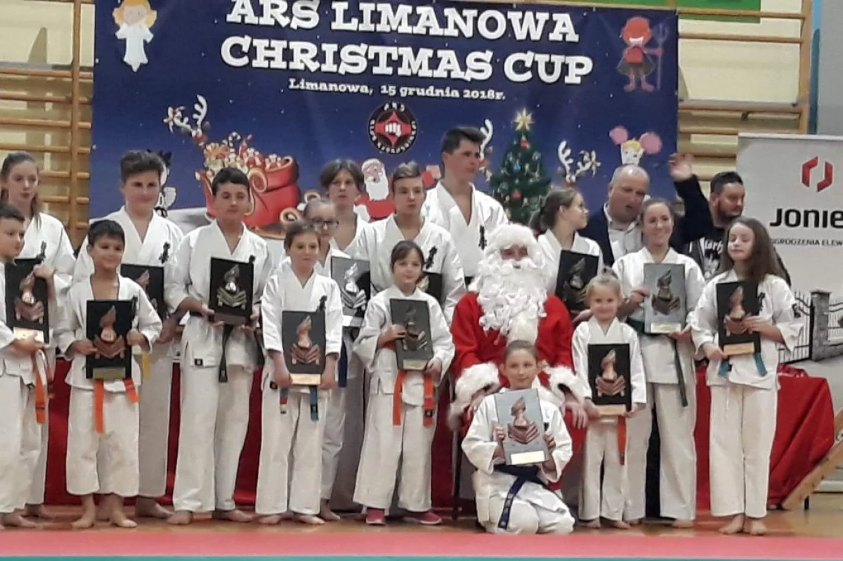 250 najmłodszych karateków i cheerleaderek rywalizowało podczas Mikołajkowego Turnieju „ARS Limanowa Christmas Cup”