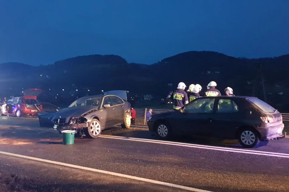 Zderzenie samochodów na DK 28 - droga została odblokowana - zdjęcie 6