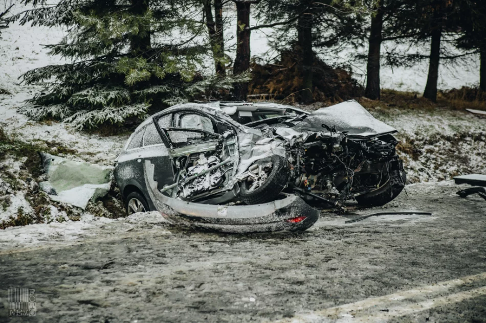 Śmiertelny wypadek - Hyundai zderzył się z ciężarówką  - zdjęcie 8