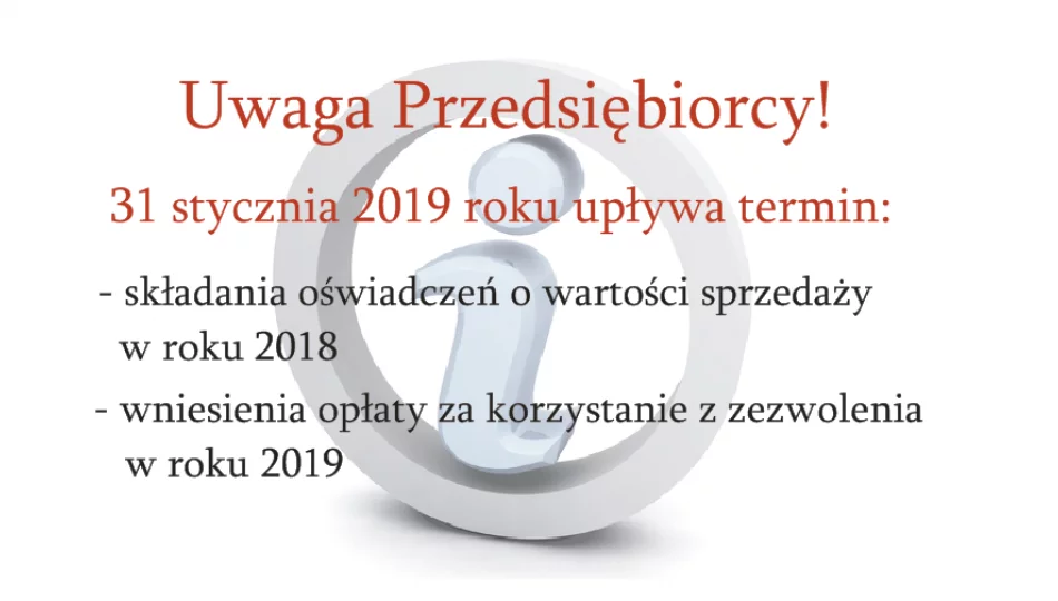 Opłata za korzystanie z zezwoleń na sprzedaż napojów alkoholowych - zdjęcie 1