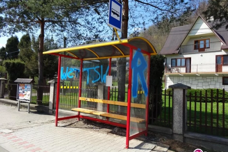 Pseudokibice zniszczyli wiaty przystankowe za 80 tys. zł - zdjęcie 3