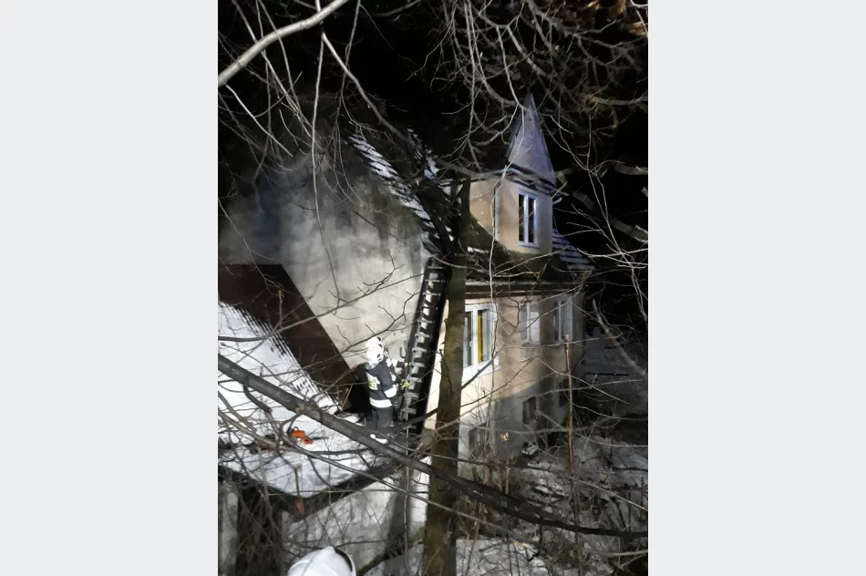 Dwie interwencje związane z silnym wiatrem. Drzewo spadło na dom - zdjęcie 6