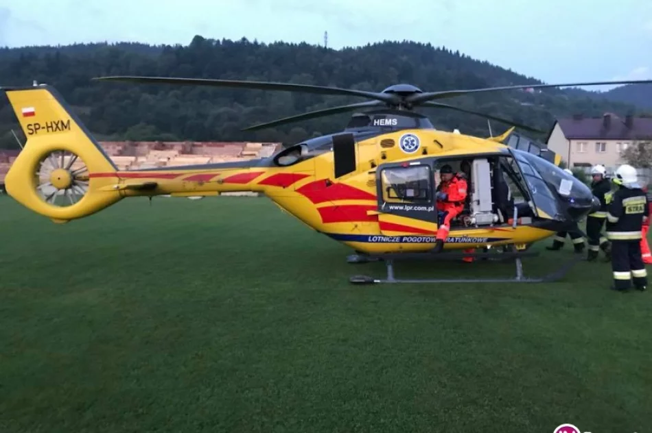 Nocna przejażdżka na quadzie - uderzył w nasyp i spadł ze zbocza, zabrał go LPR - zdjęcie 4