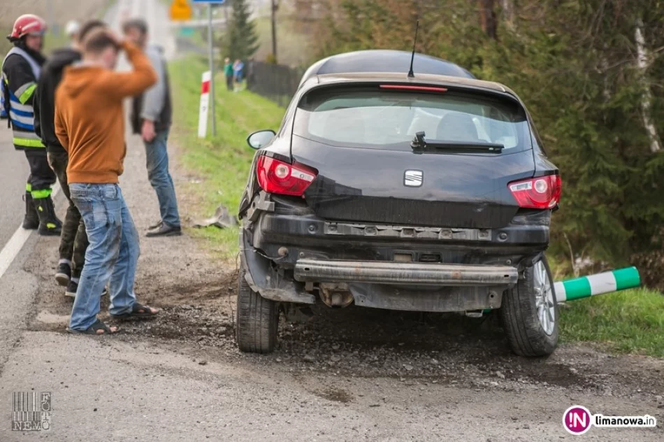 Groźnie wyglądające zderzenie dwóch aut na 'krajówce' (wideo) - zdjęcie 4