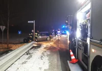 Kolizja na drodze powiatowej - zdjęcie główne