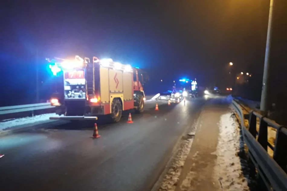 Kolizja na drodze powiatowej - zdjęcie 3