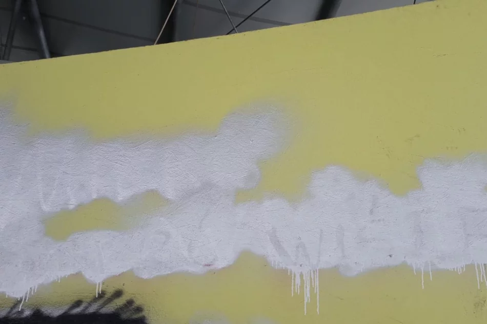 Muszla koncertowa straszy wulgarnym pseudograffiti - zdjęcie 3