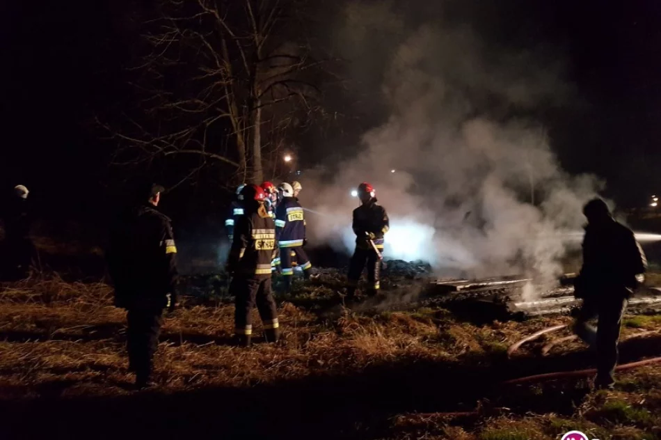 Podpalenie przyczyną nocnego pożaru. Z ogniem walczyło 37 strażaków - zdjęcie 4