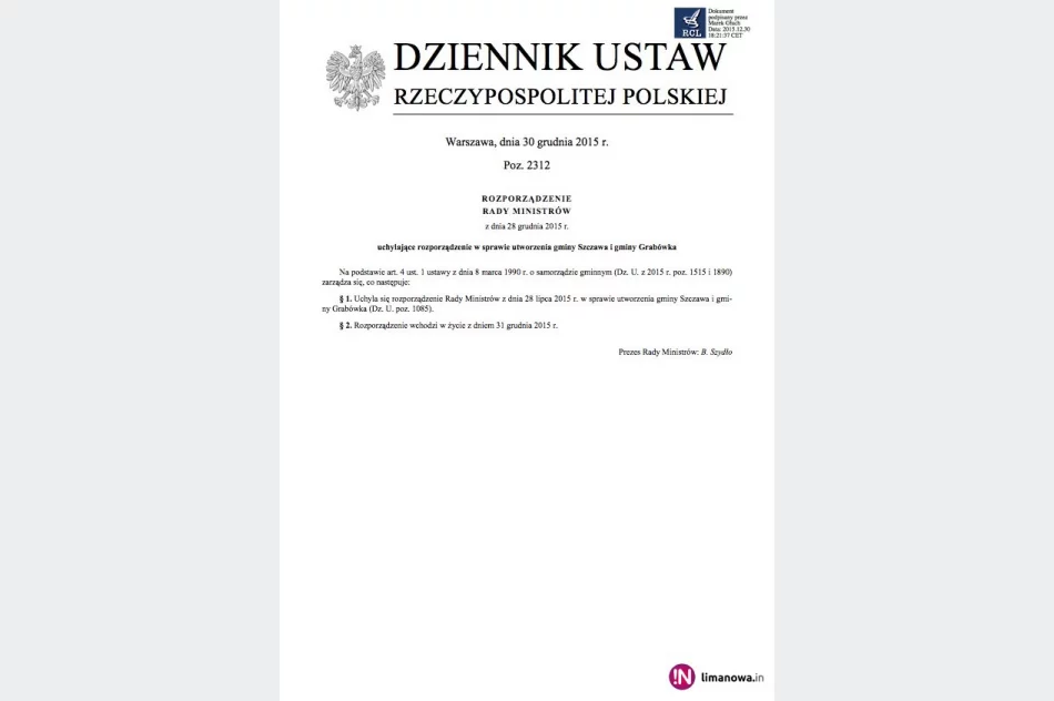 Sprawa niedoszłego podziału gminy Kamienica w Trybunale Konstytucyjnym - zdjęcie 2