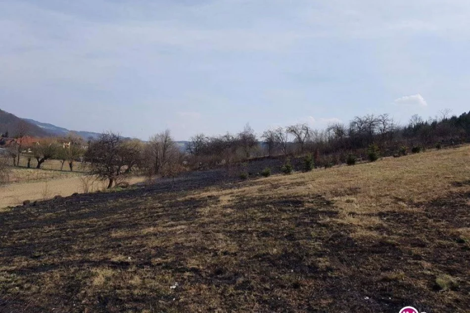 Przez wypalanie łąki spłonęła wiata - zdjęcie 2