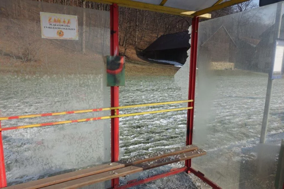 Zniszczone wiaty - gmina apeluje o czujność - zdjęcie 2