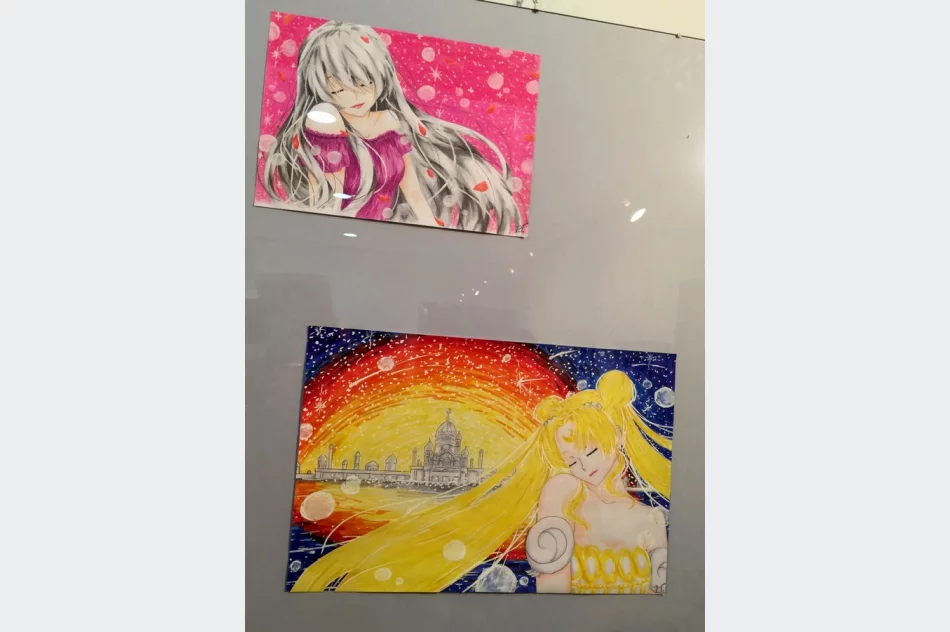 Piękno Dalekiego Wschodu - wernisaż uczennic ze Szkoły Podstawowej Nr 1 w Starej Wsi - zdjęcie 9