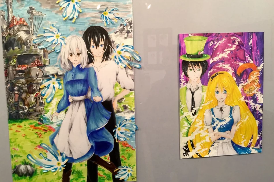 Piękno Dalekiego Wschodu - wernisaż uczennic ze Szkoły Podstawowej Nr 1 w Starej Wsi - zdjęcie 16