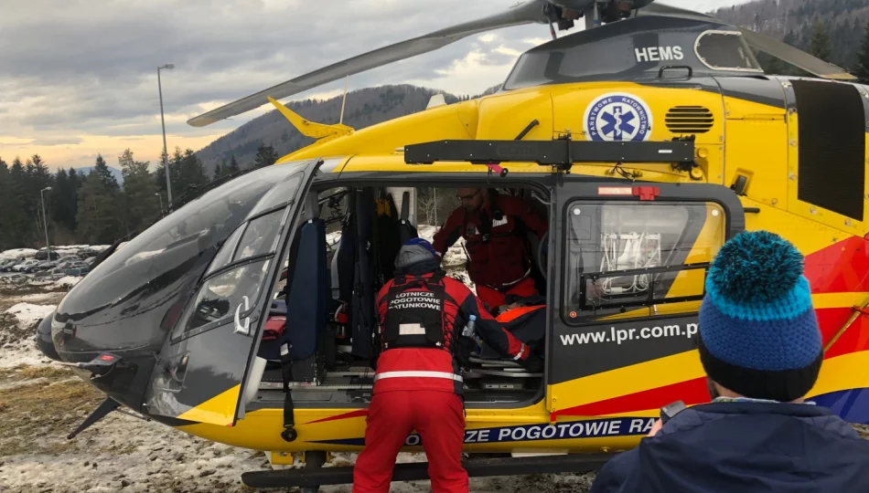 Akcja pogotowia, GOPR i LPR na stoku - zdjęcie 1