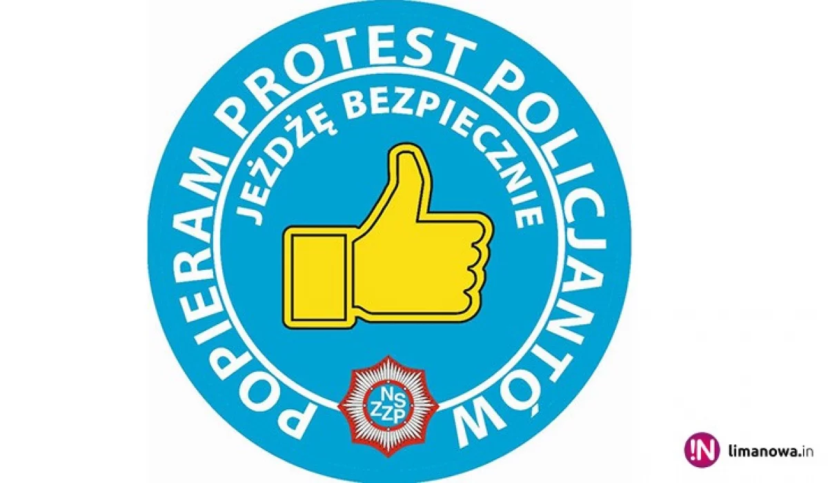 Policja rozszerzyła akcję protestacyjną, nadal pouczenia zamiast mandatów, protest włoski i naklejki dla kierowców