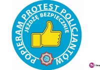 Policja rozszerzyła akcję protestacyjną, nadal pouczenia zamiast mandatów, protest włoski i naklejki dla kierowców - zdjęcie główne