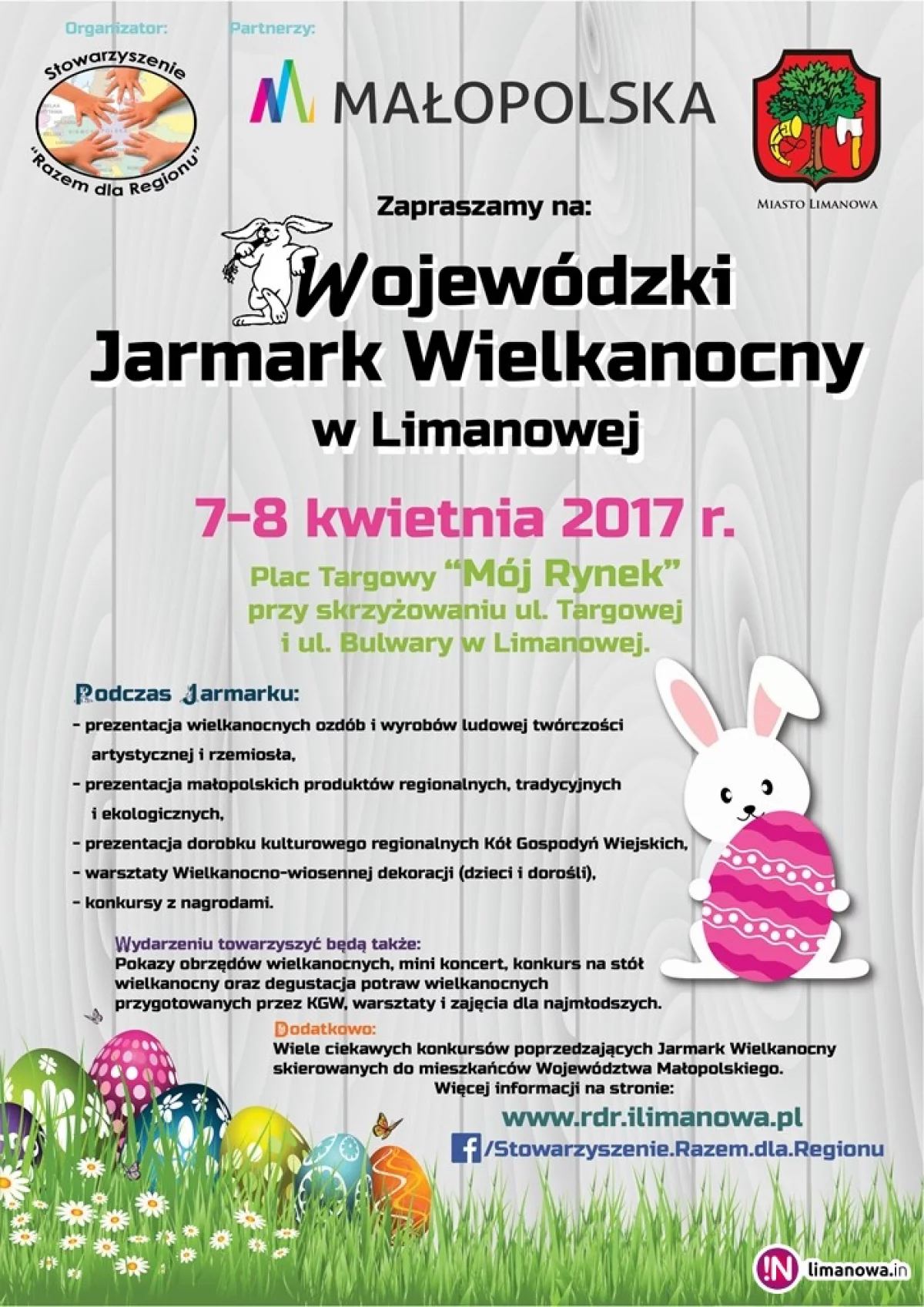 Wojewódzki Jarmark Wielkanocny odbędzie się w Limanowej