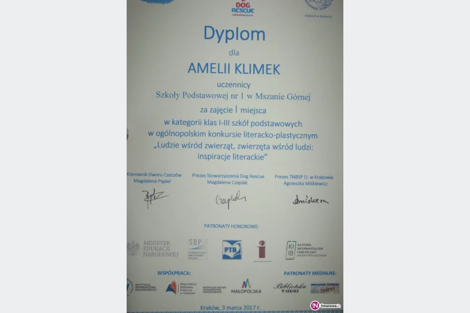 Uczennica drugiej klasy laureatką ogólnopolskiego konkursu - zdjęcie 3