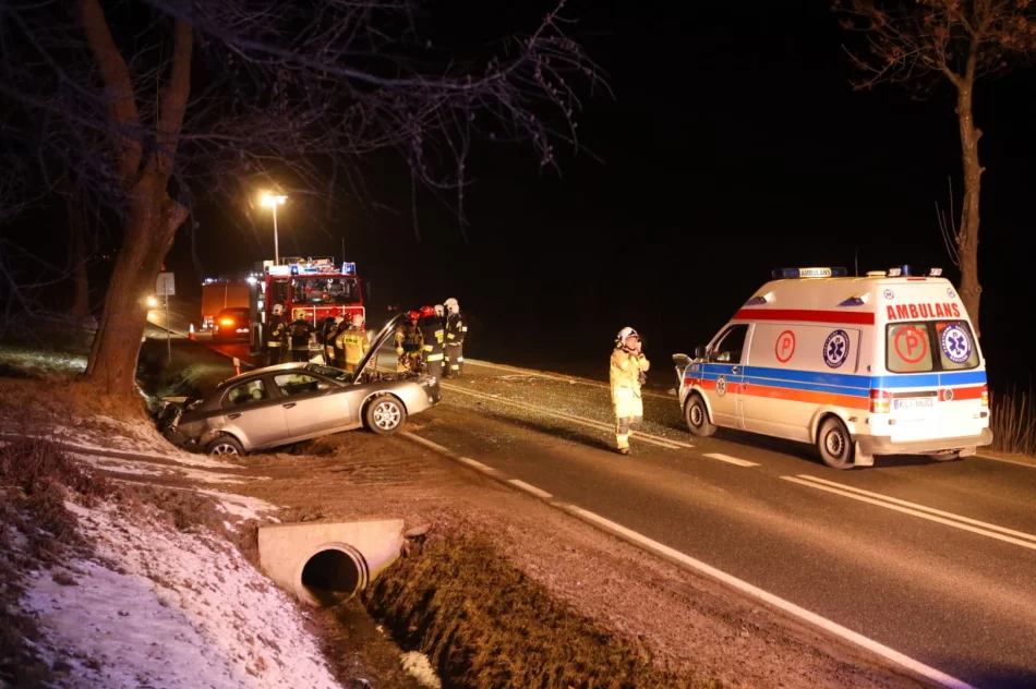 Zderzenie dwóch aut na "krajówce" - zdjęcie 2
