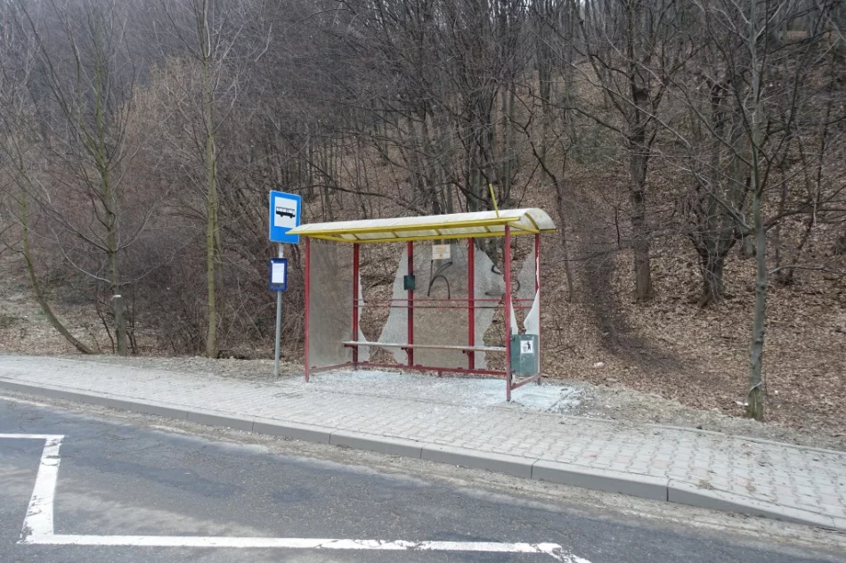 Kolejny raz wandale zniszczyli wiaty przystankowe - zdjęcie 2