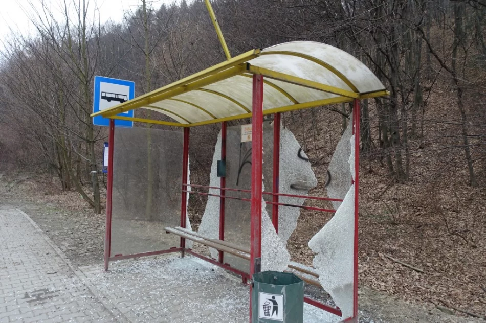 Kolejny raz wandale zniszczyli wiaty przystankowe - zdjęcie 3