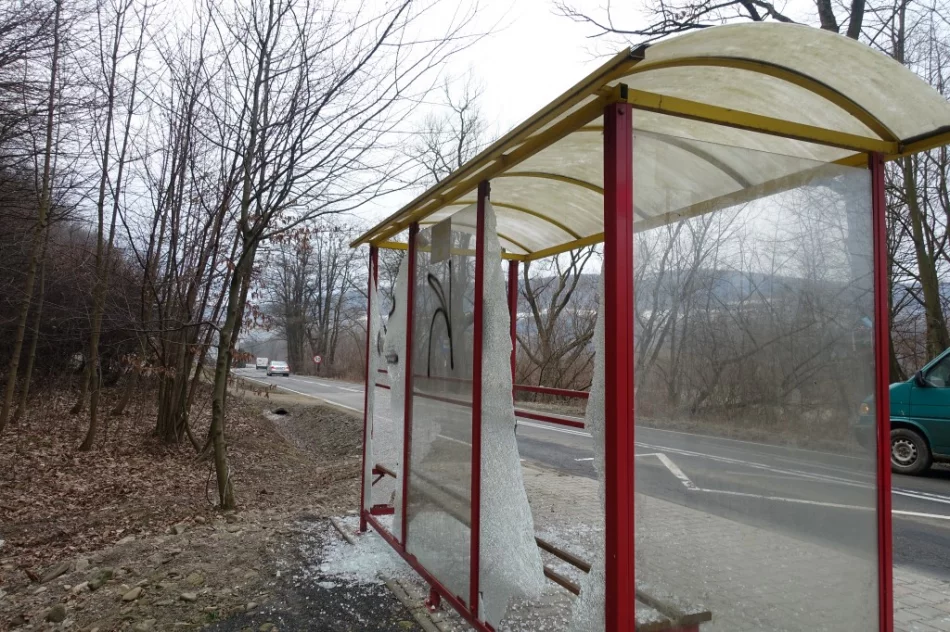 Kolejny raz wandale zniszczyli wiaty przystankowe - zdjęcie 5