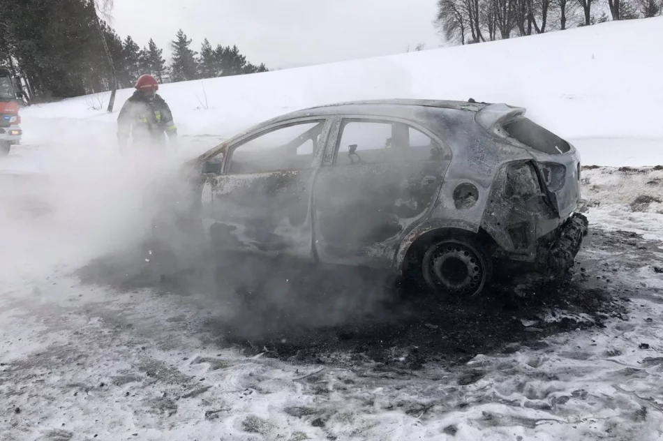 Samochód zapalił się w trakcie jazdy - zdjęcie 9