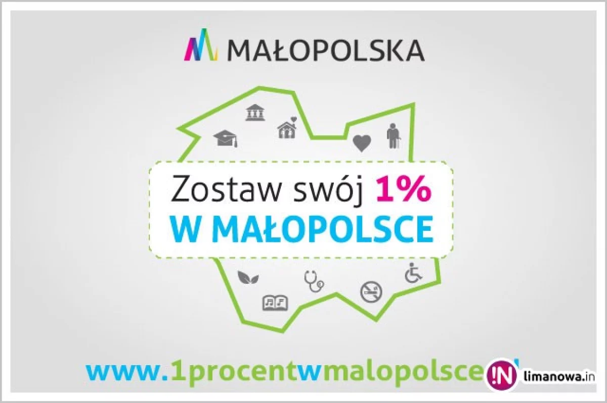 Zostaw 1% swojego podatku w Małopolsce