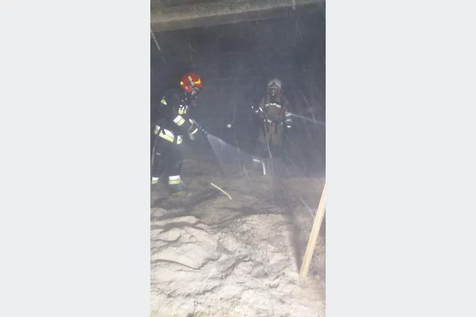 Pożar w zakładzie produkcyjnym - zapaliły się trociny - zdjęcie 5