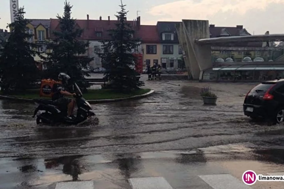 Nad miastem przeszła ulewa - kilkadziesiąt zgłoszeń, zalane m.in. pływalnia i buzodrom - zdjęcie 4