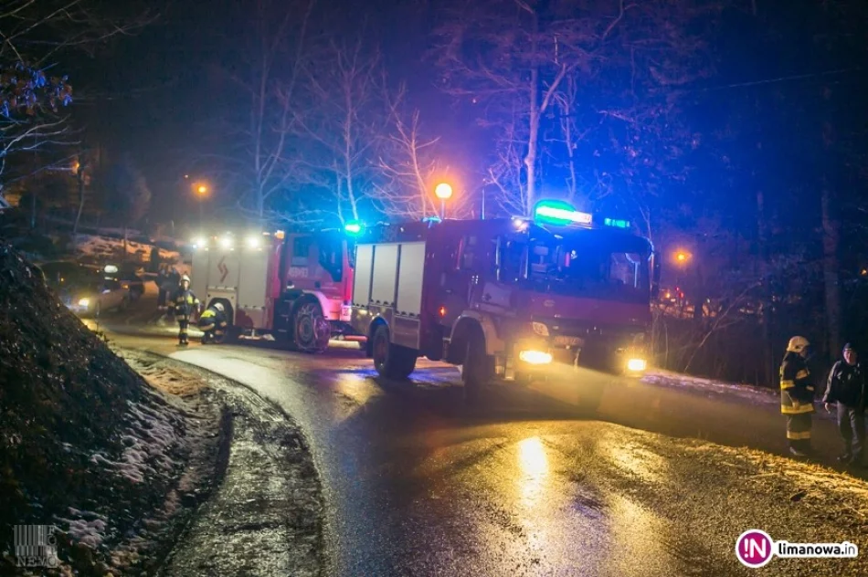 W budynku zapaliła się ściana - zdjęcie 3