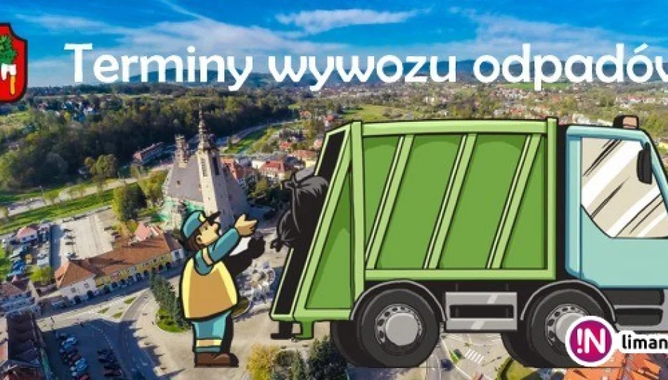 Terminy wywozu odpadów w mieście Limanowa - zdjęcie 1