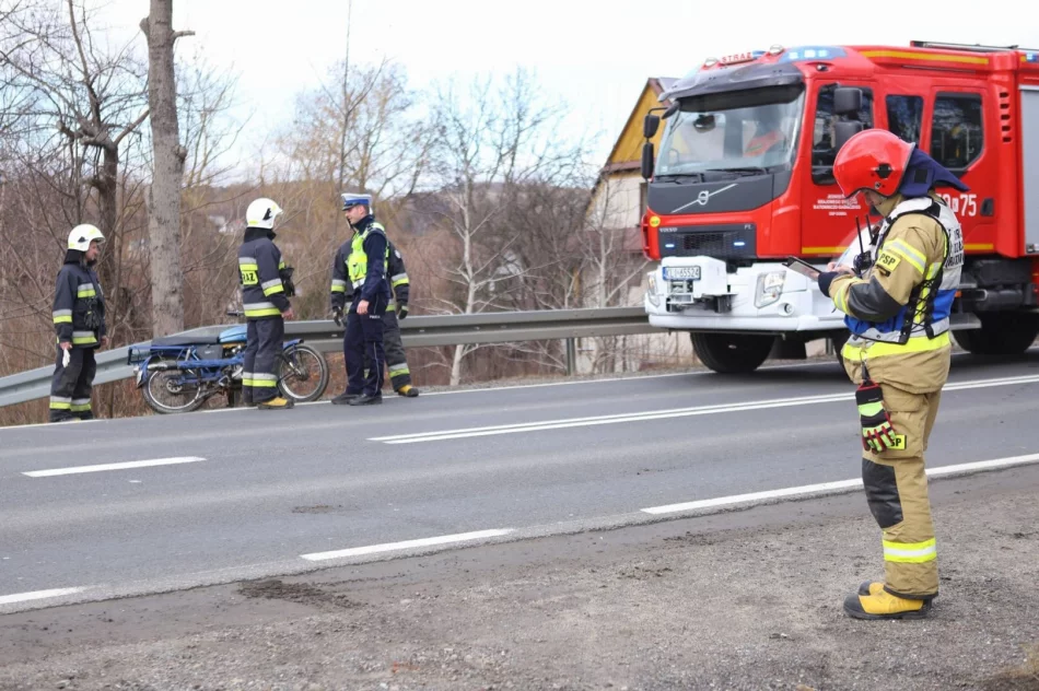 Zderzenie motocykla z samochodem dostawczym - zdjęcie 3