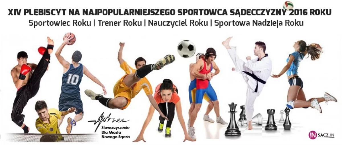 Znamy już wszystkich kandydatów plebiscytu „Najpopularniejszy sportowiec Sądecczyzny 2016”