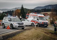 Zderzenie dwóch pojazdów na DK 28 - zdjęcie główne