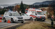Zderzenie dwóch pojazdów na DK 28 - zdjęcie 2
