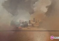 Paląc śmieci - zabijasz siebie. Mgr Mors namalował obraz o smogu - zdjęcie główne