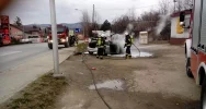 Przy drodze wojewódzkiej spłonął samochód - zdjęcie 4