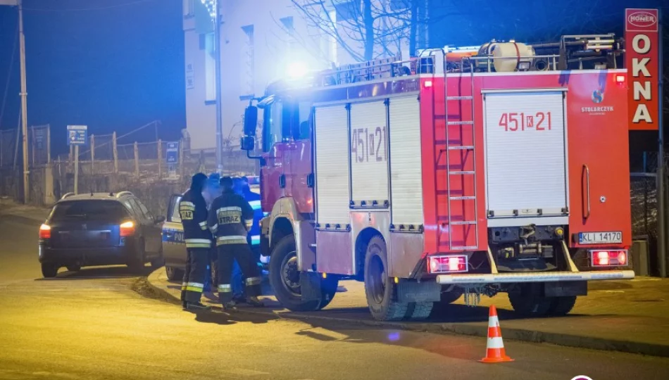 Niegroźna kolizja z wozem straży pożarnej - zdjęcie 1