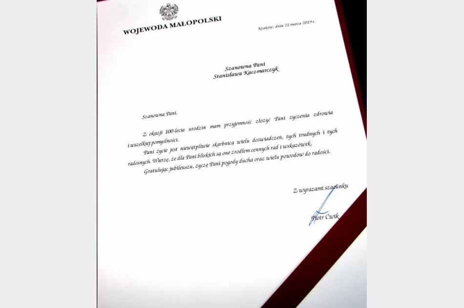 Setne urodziny pani Stanisławy Kaczmarczyk - zdjęcie 4