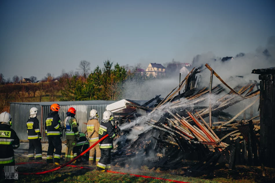 Budynek gospodarczy spłonął doszczętnie wraz z wyposażeniem - zdjęcie 3