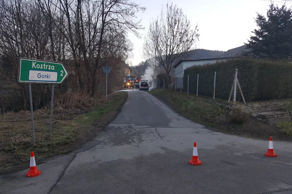Samochód zapalił się w trakcie jazdy - zdjęcie 2